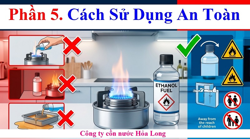 Cồn Nước Dùng Cho Bếp Cồn Loại Nào Tốt? Cách Chọn An Toàn, Tiết Kiệm Và Hiệu Quả